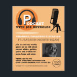 Diseño elegante, Podcaster, publicidad podcast<br><div class="desc">Diseño elegante,  Podcaster,  Podcast Publicidad Volante de The Business Card Store.</div>