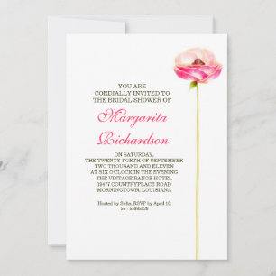 diseño elegante y bellas invitaciones a la ducha d