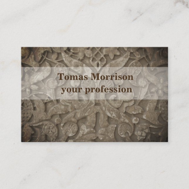 Diseño elegante y original de tarjetas para empres (Anverso)