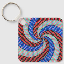Diseño en espiral de llavero único