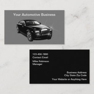 Diseño en línea de tarjetas de visita para automóv
