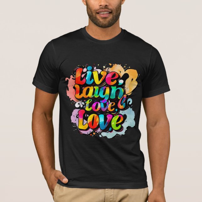 Diseño energético para la camiseta de amor de Laug (Anverso)
