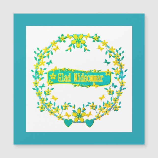 diseño escandinavo, Glad midsommar (Anverso)