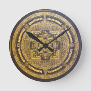 DISEÑO ESOTÉRICO DEL RELOJ DE PARED DE LA MANDALA