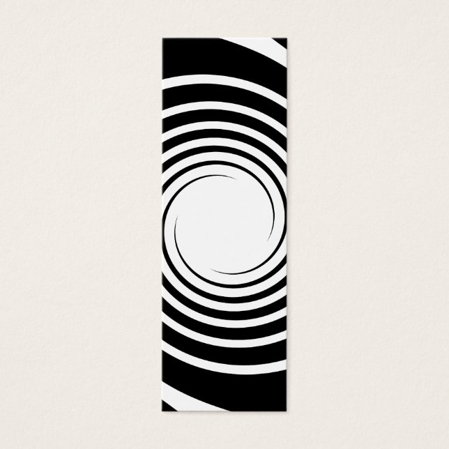 Diseño espiral blanco y negro. (Frente)