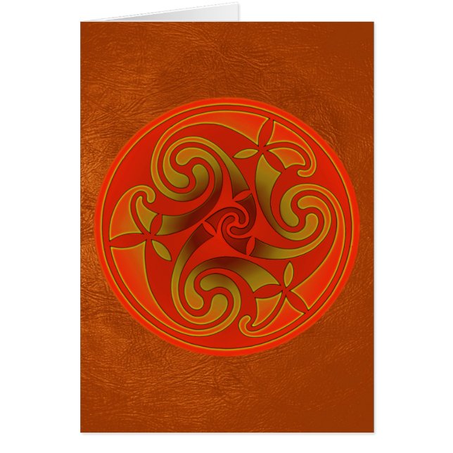 Diseño espiral de arte celta (Frente)