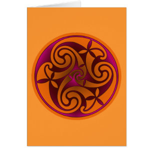 Diseño espiral de arte celta