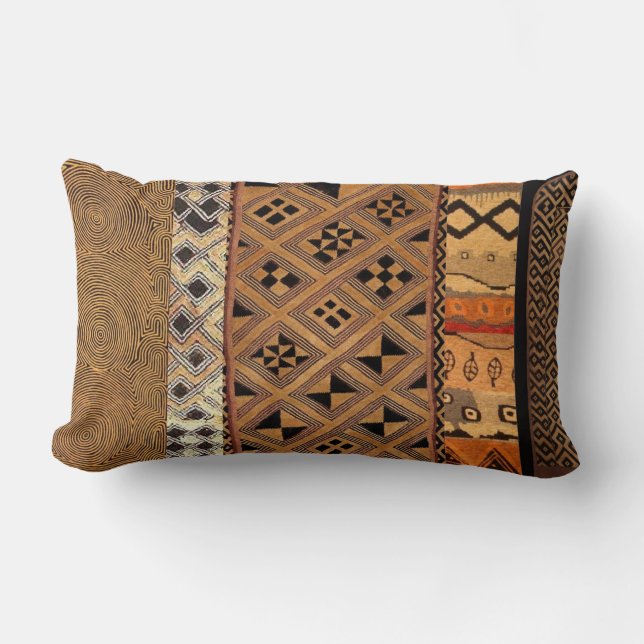 diseño étnico en almohada lumbar (Anverso)