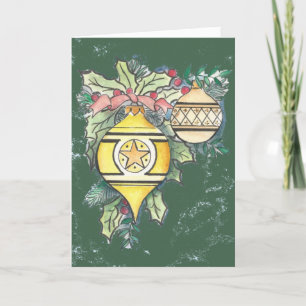 Diseño Evergreen y Gold II en tarjetas de felicita