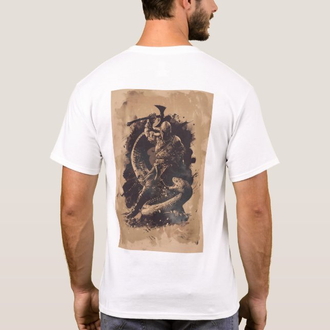 Diseño exclusivo de camiseta con vectores abstract (Reverso)
