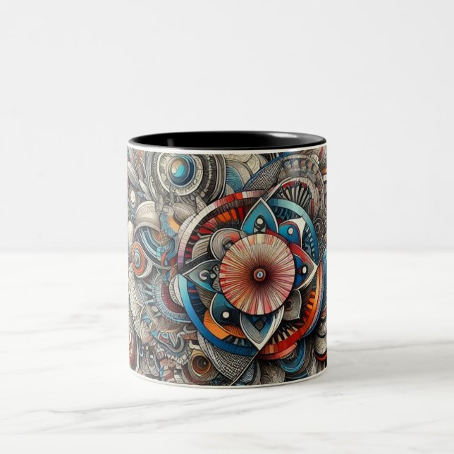 Diseño exclusivo para tazas de café - Elegante y m (Centro)
