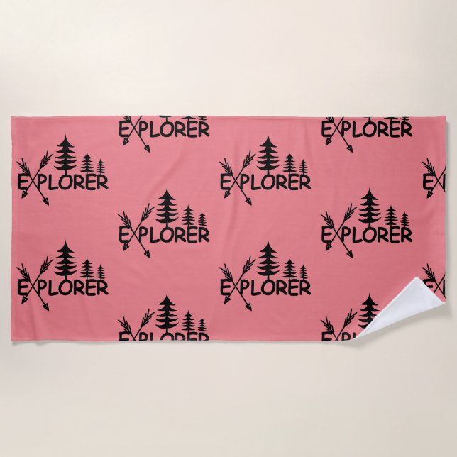 Diseño Explorer - Toalla de playa (Anverso)