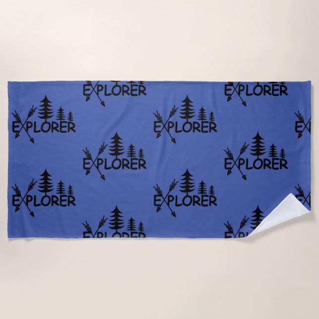 Diseño Explorer - Toalla de Playa (Anverso)