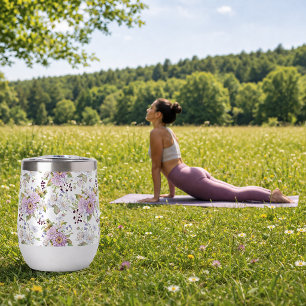 Diseño Femenino Floral de Flor Silvestre Rosa