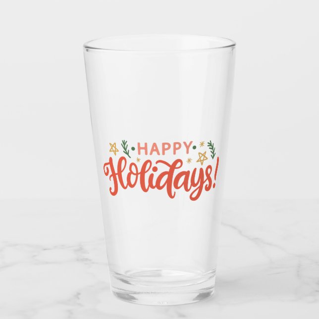 Diseño festivo feliz de vacaciones (Anverso)
