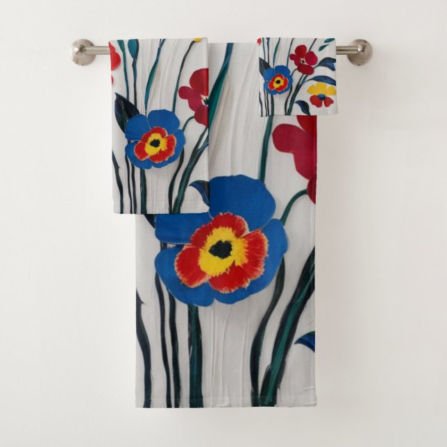 Diseño floral clásico rojo y amarillo (In situ)