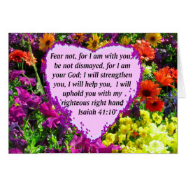 DISEÑO FLORAL DE bonito ISAIAH 41:10