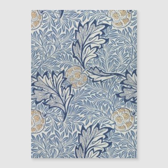 Diseño floral de flores William Morris Apple (Anverso)