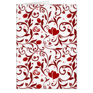 Diseño floral de los corazones