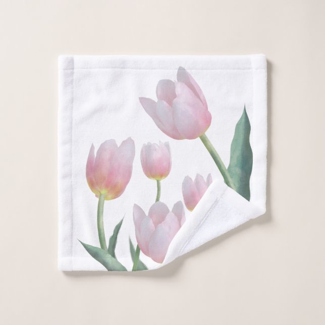 Diseño Floral de Pastel Tulipán (Toallita)