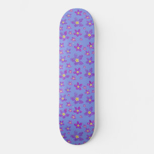 Diseño floral en patineta 