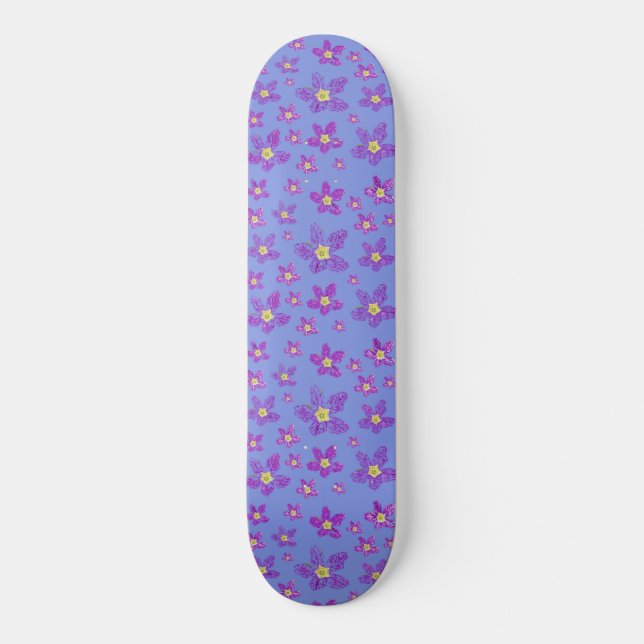 Diseño floral en Skateboard (Anverso)