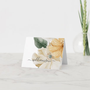Diseño floral grande con apellido