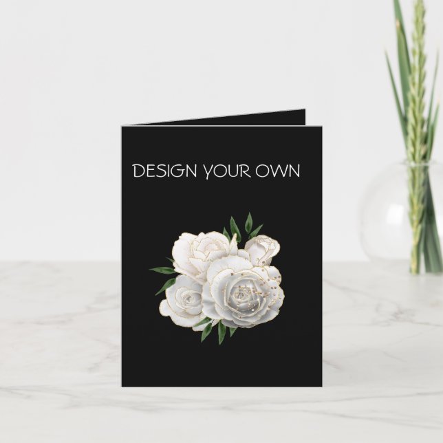 Diseño Floral Invitación Personalizada  (Anverso)