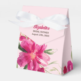 Diseño floral romántico Cajas favoritas de ducha d