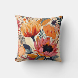 Diseño florístico moderno | Cojín decorativo de do