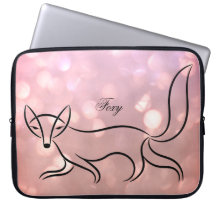 Diseño 'Foxy' funda de portátiles.