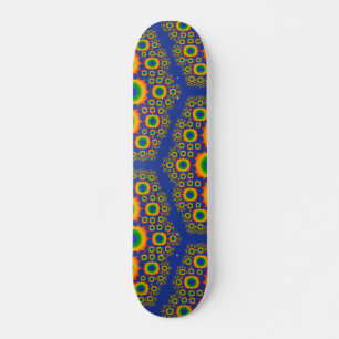 Diseño Fractal de Arcoíris: Skateboard Personaliza