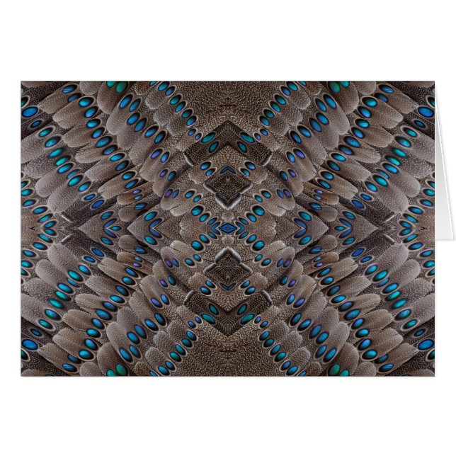 Diseño fractal, pluma de faisán (Anverso (Horizontal))