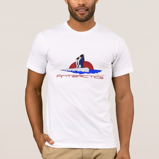 Diseño fresco de la camiseta de la Antártida (Anverso)