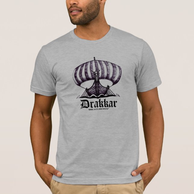 Diseño fresco de la camiseta de la nave de Drakkar (Anverso)
