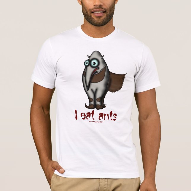 Diseño fresco de la camiseta del anteater lindo (Anverso)