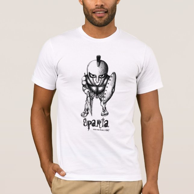 Diseño fresco de la camiseta del guerrero (Anverso)