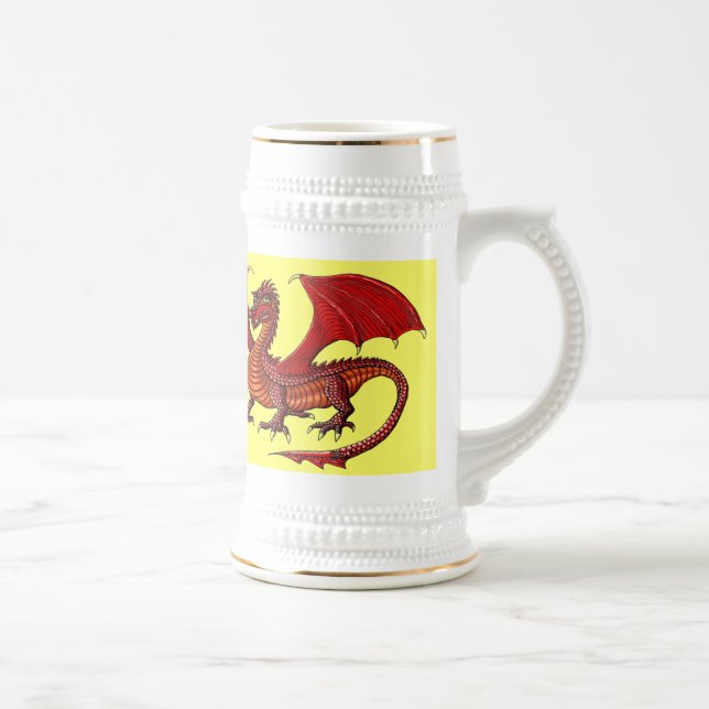 Diseño fresco de la taza de cerveza del dragón (Derecha)