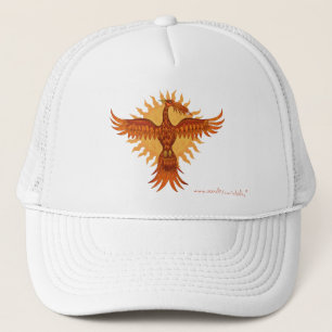 Diseño fresco del gorra del pájaro del fuego de
