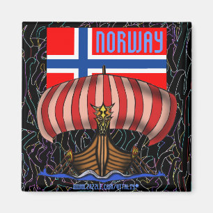 Diseño fresco del imán de la nave de Noruega