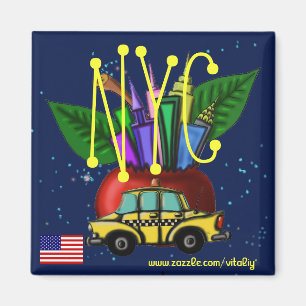 Diseño fresco del imán de New York City