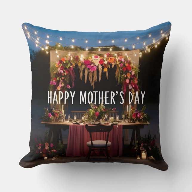 Diseño frontal de almohada del Día de la Madre a d (Anverso)