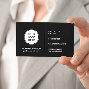 Diseño genérico de código QR con logotipo Tarjetas