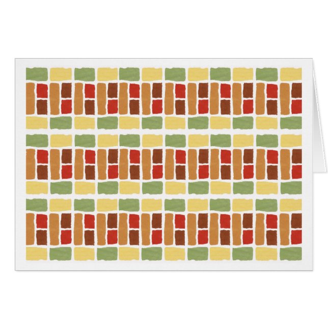 Diseño geométrico contemporáneo, tarjeta genérica  (Anverso (Horizontal))