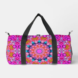 Diseño geométrico estiloso rosado Bolsa de Duffel