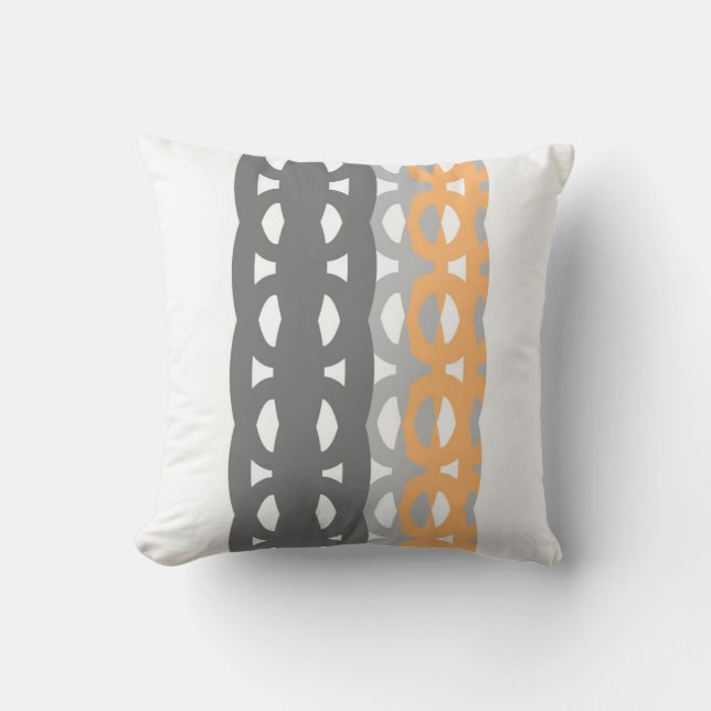diseño geométrico retro almohada arte original (Anverso)
