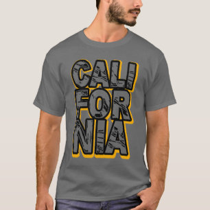 Diseño gráfico audaz de camisetas en California