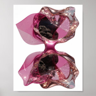 Diseño gráfico de ARTE ABSTRACTO Clásico Plateado