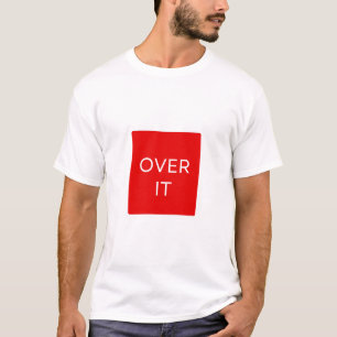 Diseño gráfico de camiseta con la frase "SE ACABÓ"