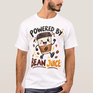 Diseño gráfico de camiseta de humor de café con el